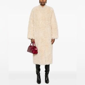 Stand Studio Carolina Faux Fur Curl Coat